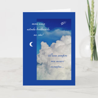 Tarjeta Portugués: Ências de Pesames /sympathy/Condol