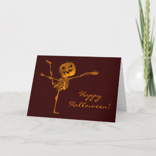 Tarjeta Posición árabe del ballet de Halloween