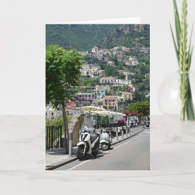Tarjeta Positano, Italia (Anverso)