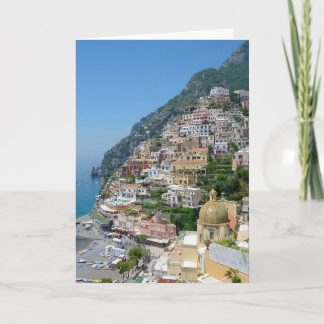 Tarjeta Positano, Italia (Anverso)