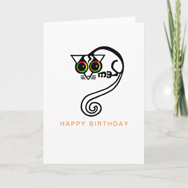 Tarjeta POSSUM dibujado a mano - Vida silvestre - Naturale (Anverso)