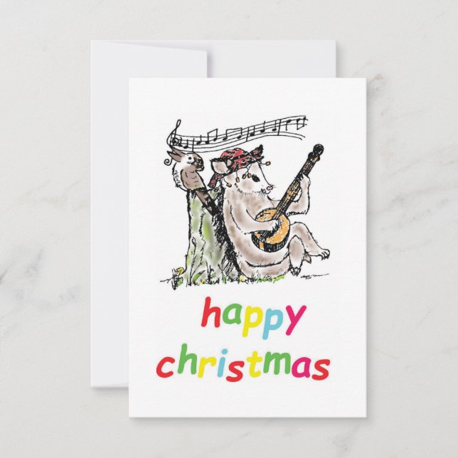 Tarjeta Possum Xmas (Anverso)