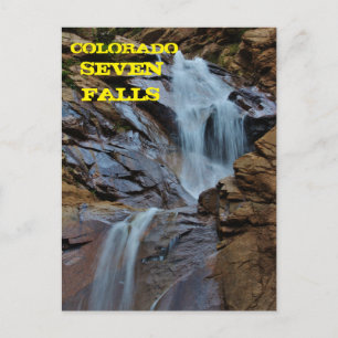 Tarjeta Post Colorado Seven Falls