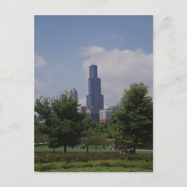 Tarjeta Post de Chicago Sears Tower/Willis Tower (Anverso)