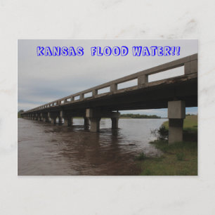 TARJETA POST de Kansas Flood Water