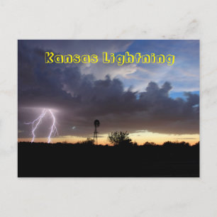 TARJETA POST de Kansas Lightning