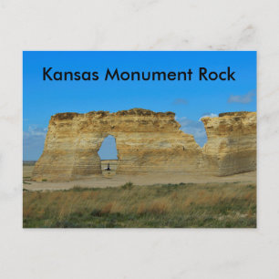 TARJETA POST de Kansas Monument Rock