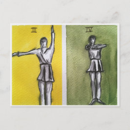 TARJETA POST DE MOVIMIENTOS DE BAILE SAGRADOS RITM