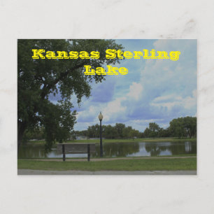 TARJETA POST del lago Sterling de Kansas