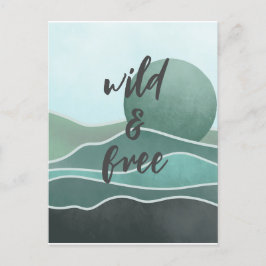 Tarjeta postal 030 de la colección estética Boho