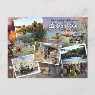 Tarjeta postal 16v1 de Grand Lake OK
