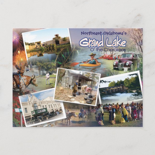 Tarjeta postal 16v1 de Grand Lake OK (Anverso)