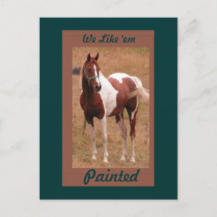 Tarjeta postal #1 para caballos pintados