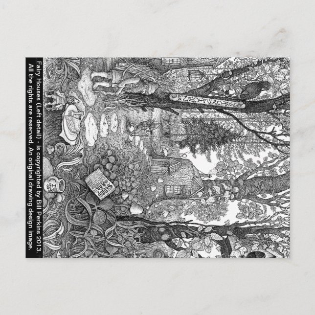 Tarjeta postal #2 para casas de hadas (Anverso)