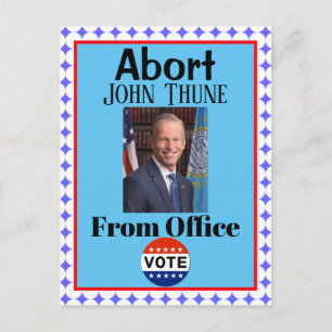 Tarjeta Postal Abortar a John Thune
