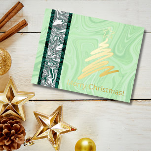 Tarjeta postal abstracta de Navidad (Árbol)