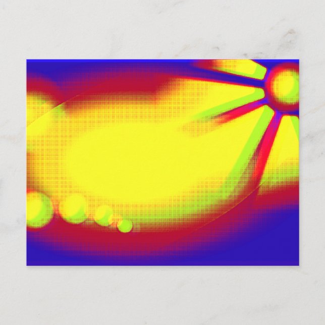 tarjeta postal abstracta de pop art grunge (Anverso)