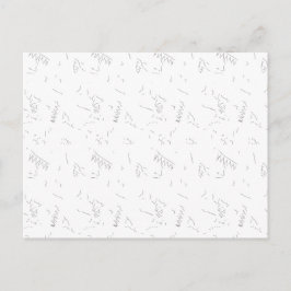 Tarjeta postal abstracta minimalista de lujo