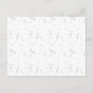 Tarjeta postal abstracta minimalista de lujo