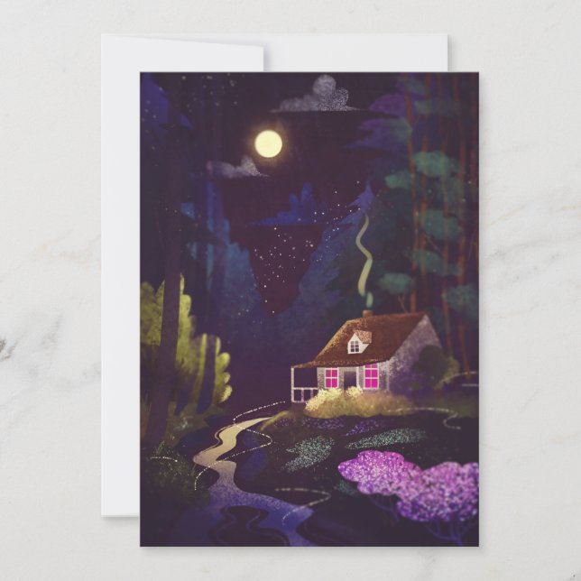 Tarjeta postal acogedora para la casa de campo (Anverso)