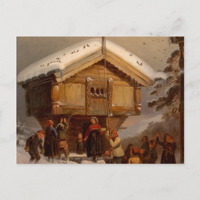 Tarjeta postal Adolph Tidemand - Tradiciones de Na (Anverso)