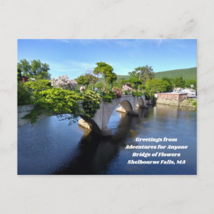 Tarjeta postal Adventures for Any Bridge of Flower