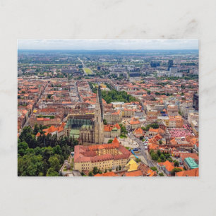 Tarjeta postal aérea de Zagreb