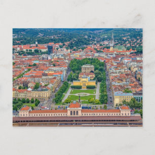 Tarjeta postal aérea de Zagreb