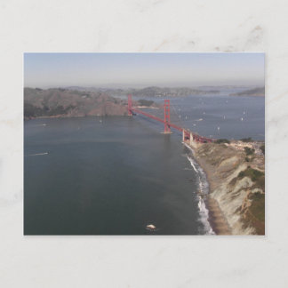 Tarjeta postal aérea del puente Golden Gate