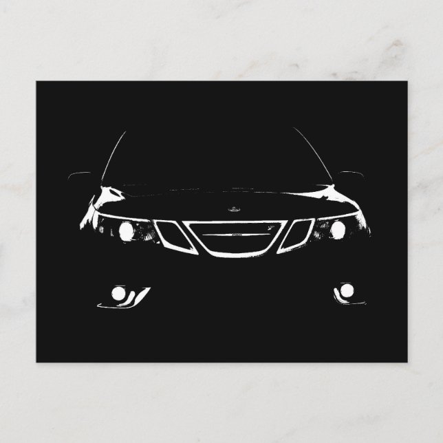 Tarjeta postal aérea Saab 9-3 (Anverso)