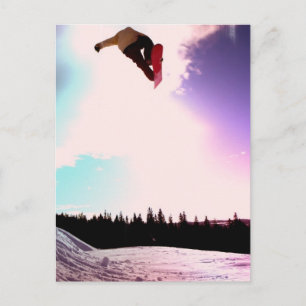 Tarjeta postal aérea Snowboard
