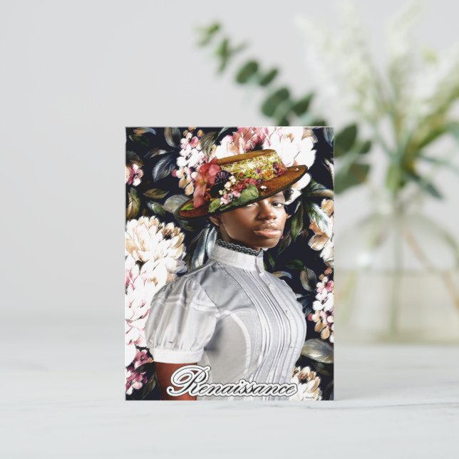 Tarjeta postal afrocentrica (Anverso de pie)