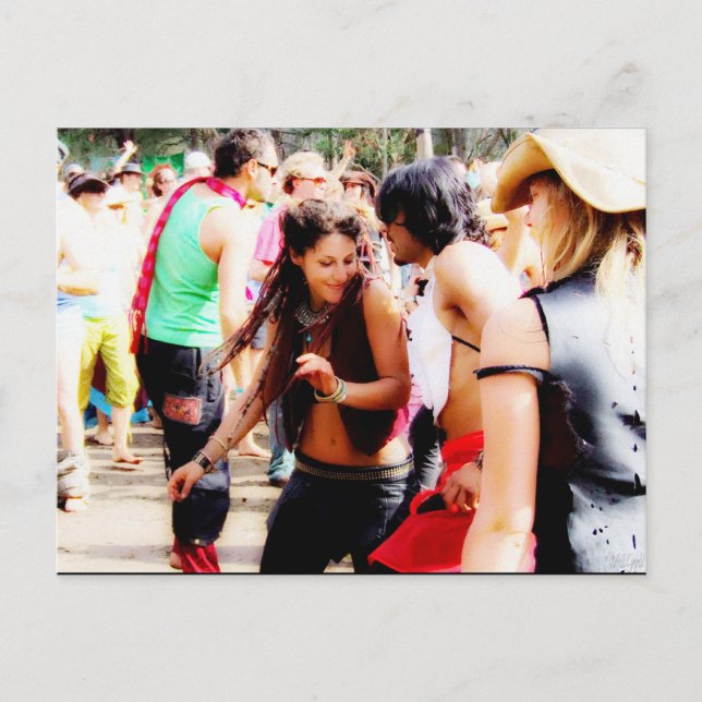 TARJETA POSTAL Akasha GrooViN (Anverso)