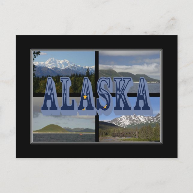 Tarjeta postal Alaska Beautiful Landscaps (Anverso)
