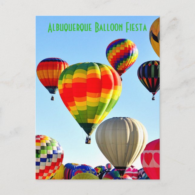 TARJETA POSTAL ALBUQUERQUE BALLOON FIESTA (Anverso)