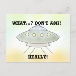 Tarjeta postal Alien Spaceship