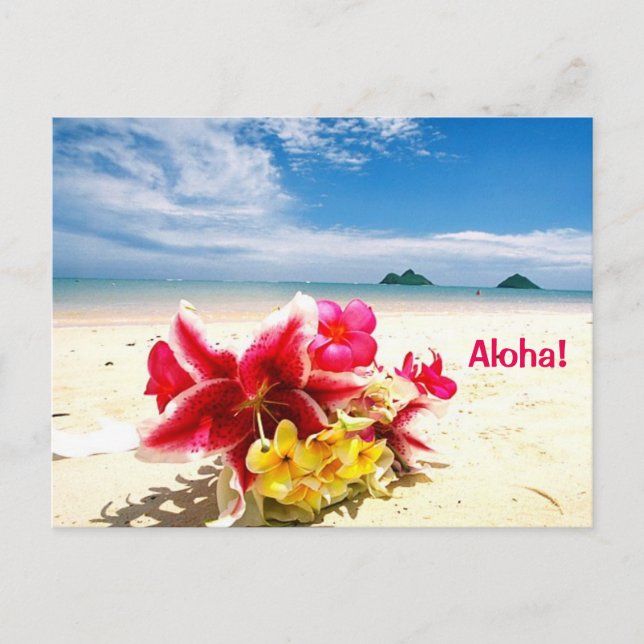 Tarjeta postal Aloha (Anverso)