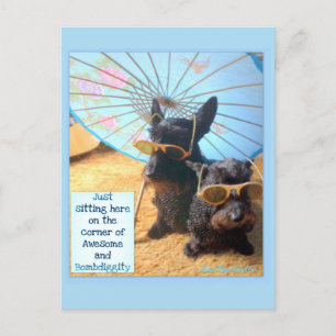 Tarjeta postal alucinante y con bombas