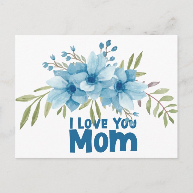 Tarjeta postal ama a mamá (Anverso)