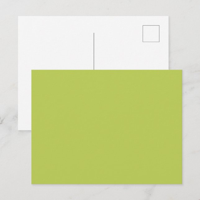 Tarjeta Postal Amarillo Claro Suave de Moda (Anverso / Reverso)