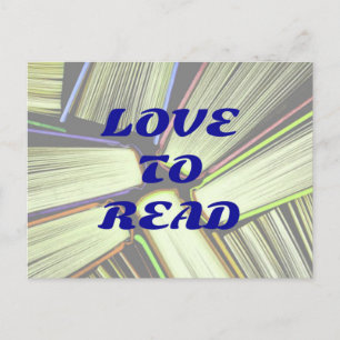 Tarjeta postal AMO LEER