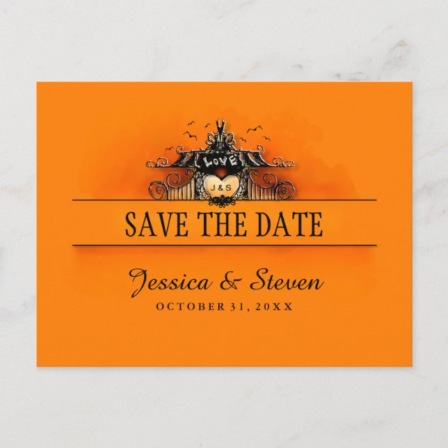 Tarjeta Postal - Amor de Halloween (Anverso)
