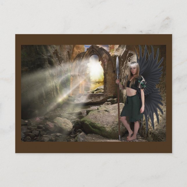 Tarjeta postal Angel "Gaurdian" (Anverso)