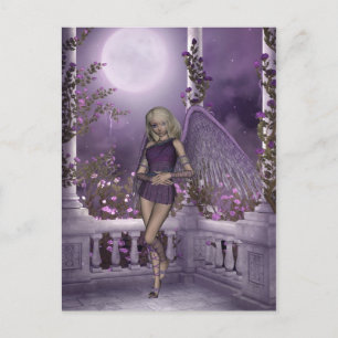 Tarjeta postal Angel Violet