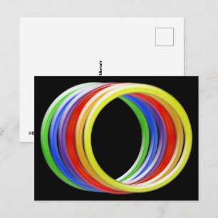Tarjeta postal - Anillos de Arcoíris