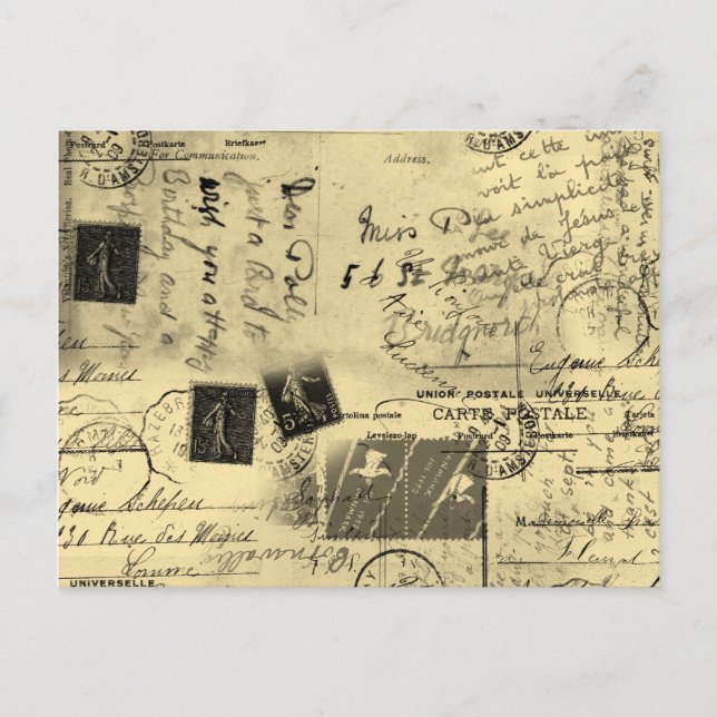 Tarjeta postal antigua (Anverso)