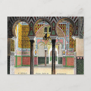 Tarjeta postal antigua - Alcázar, Sevilla, España