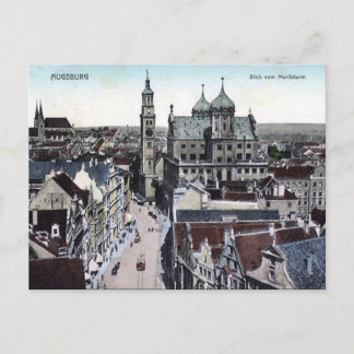 Tarjeta postal antigua - Augsburgo, Alemania