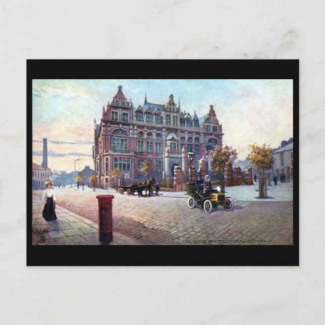 Tarjeta postal antigua - Blackburn, Lancashire (Anverso)