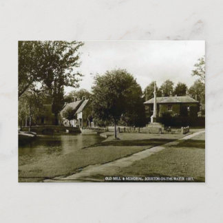 Tarjeta postal antigua - Bourton-on-the-Water. Glo
